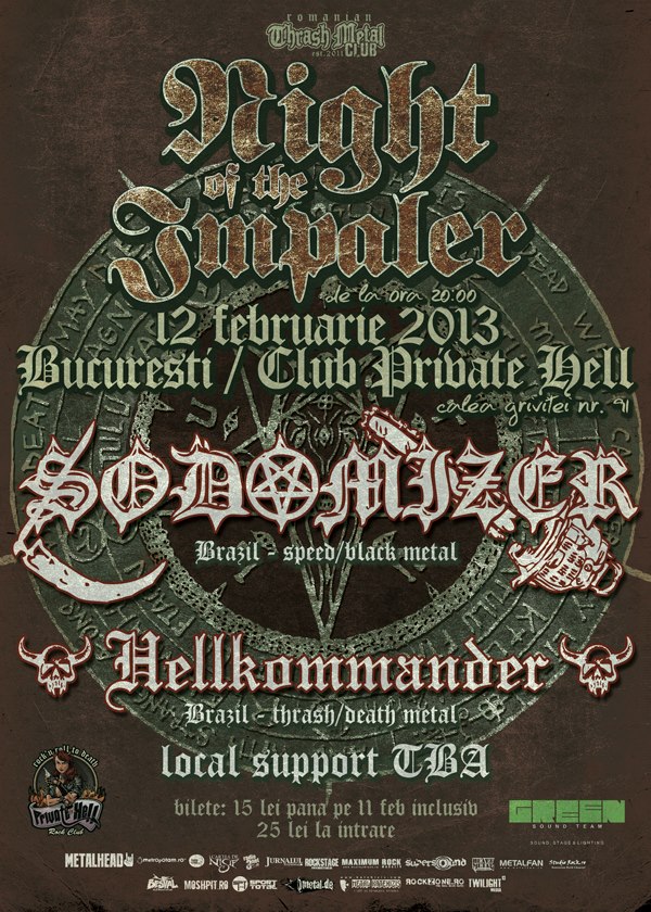 Concert Sodomizer si Hellkommander in Private Hell